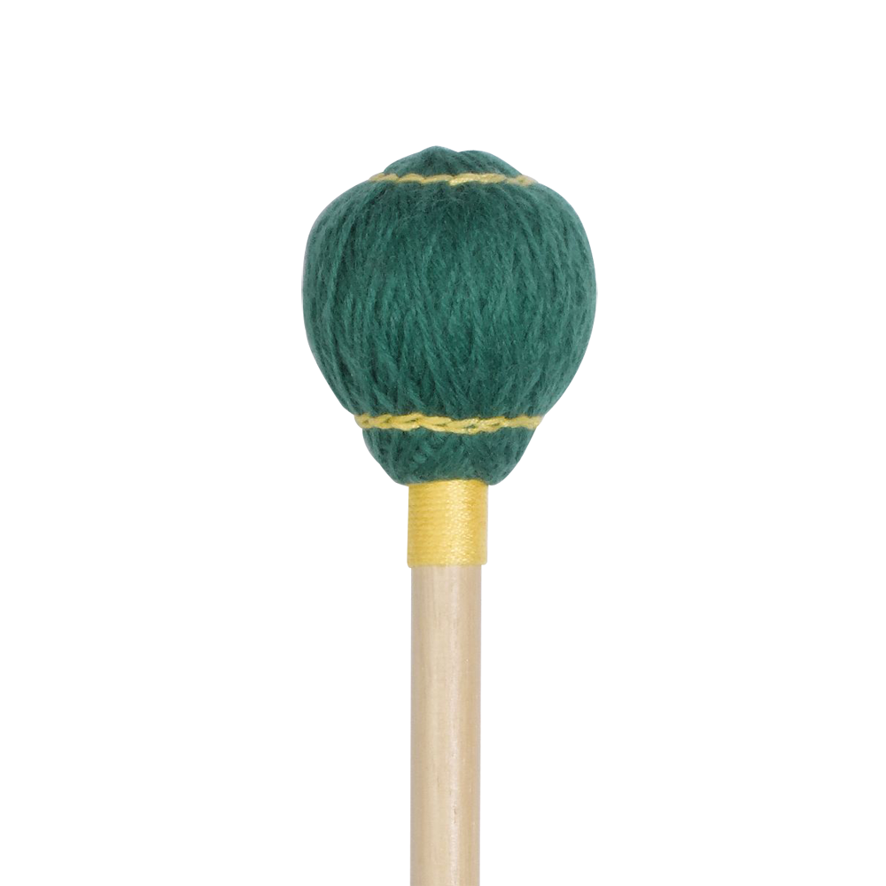 Marimba mallets Jasmin Kolberg Solo 4, 42 cm / common beech shaft (Ø 8 mm), yellow (hard)