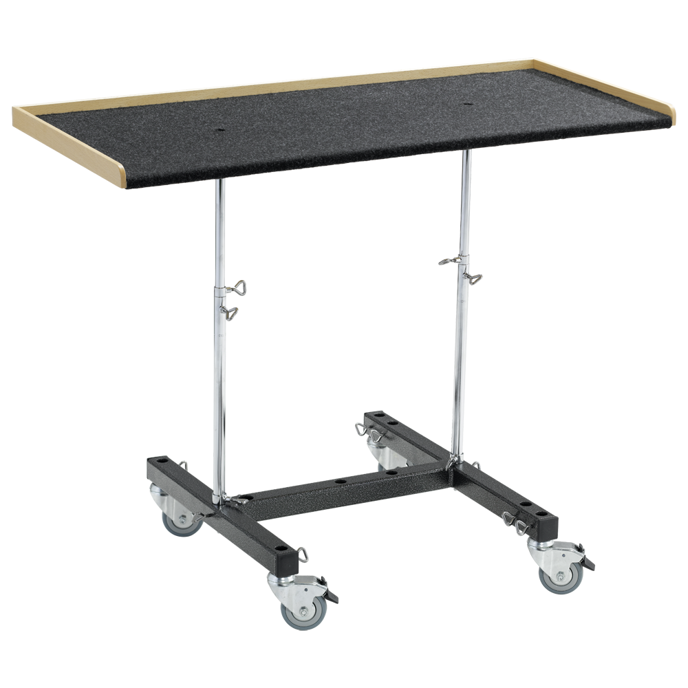 Mobile table stand xxl wooden trap tray 110h 230g100