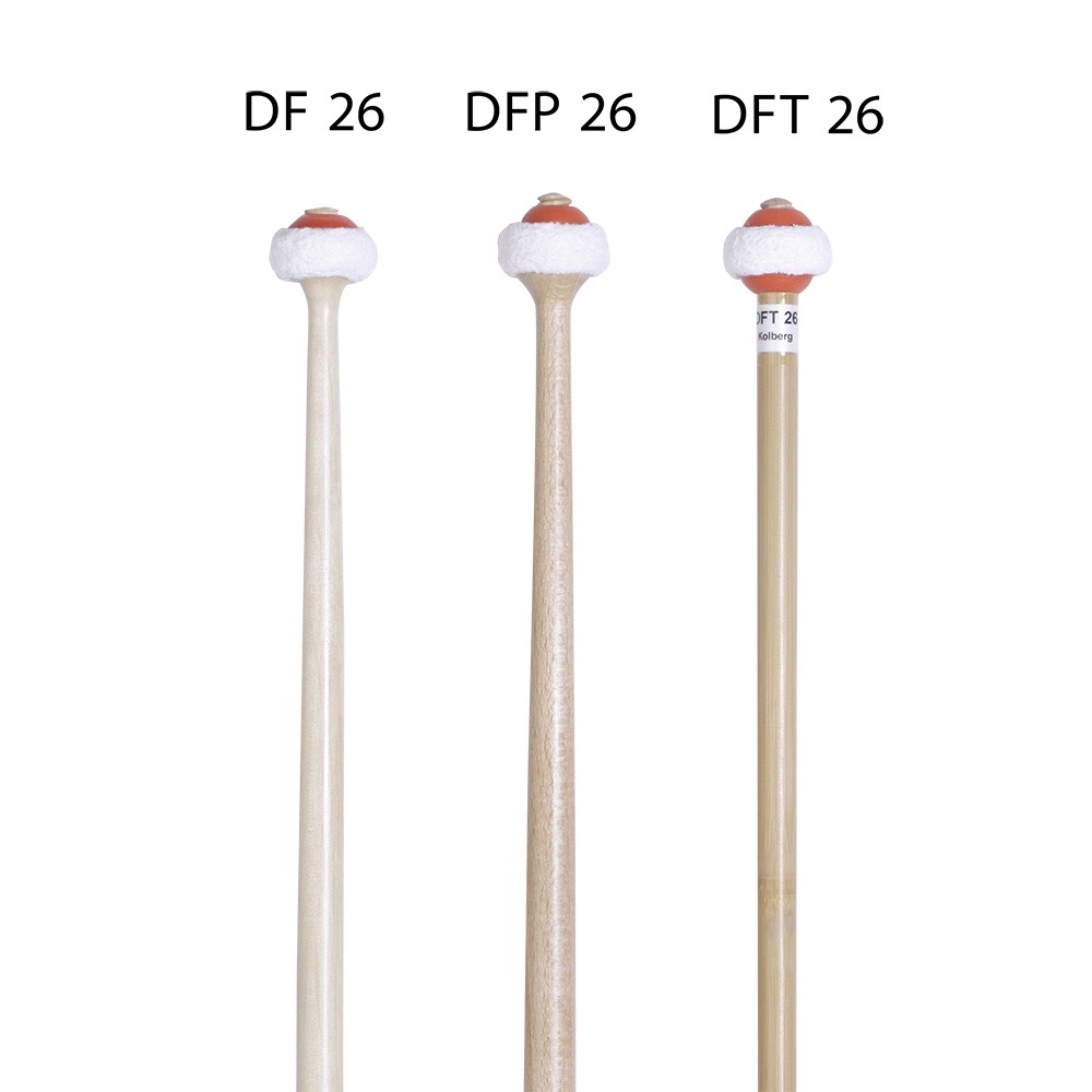 Dresden flannel timpani mallets | 37 cm / tonking shaft (approx. Ø